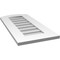 Ekena Millwork Arch Top Surface Mount PVC Gable Vent: Functional, w/ 3-1/2"W x 1"P Standard Frame, 14"W x 30"H GVPAR14X3001SF - alternate 5